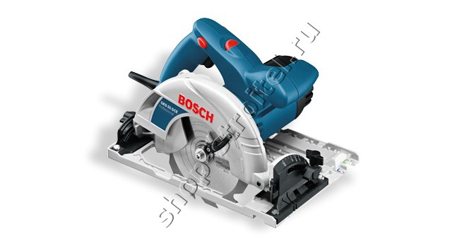 Увеличенная фотография Электрическая дисковая пила Bosch GKS 55 GCE (L-BOXX)